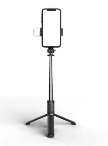 Selfie Stick Trepied Cu Lumina Led