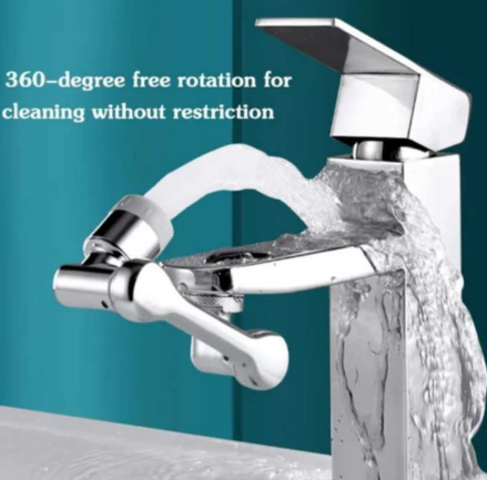 Extensie robinet rotativa 1080°, moduri multiple de curgere a apei