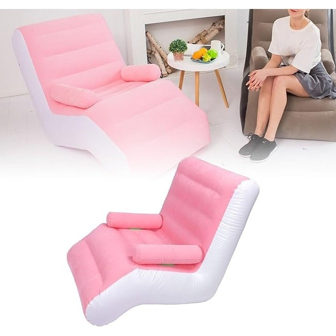 Fotoliu gonflabil, ergonomic in forma de S, dimensiuni 80x140X85 cm, material rezistent