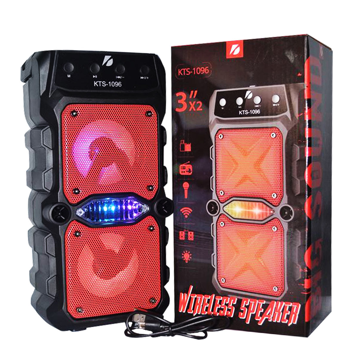Boxa portabila bluetooth + Microfon CADOU KTS-1096