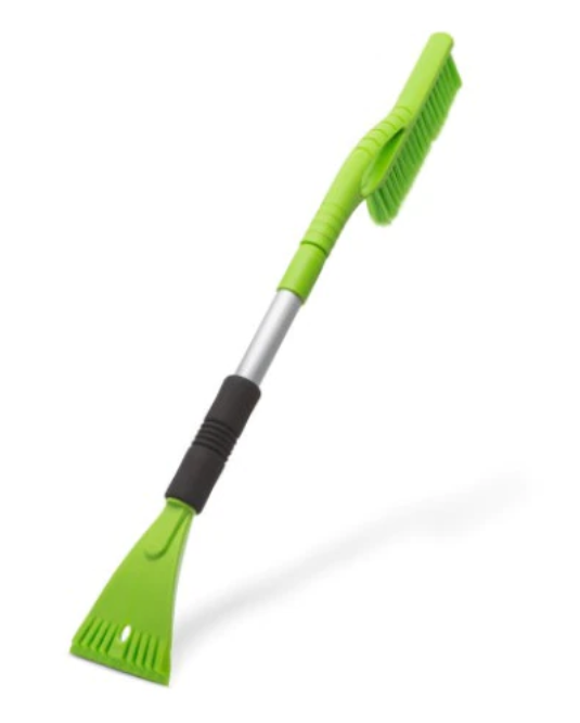 Perie telescopica de zapada cu racleta din aluminiu