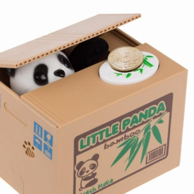 Pusculita interactiva pentru copii - model urs panda
