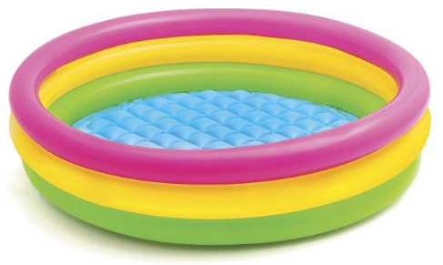 Piscina pentru copii cu baza moale, Intex 57412, 173 litri, 114x25cm
