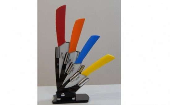 Set Cutite Ceramica Eco cu Suport Curatator Legume Fructe Chef