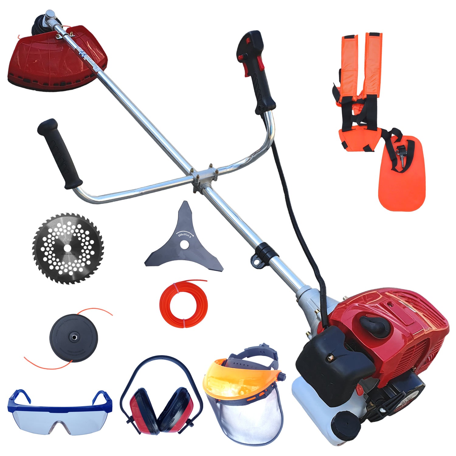 Motocoasa pe benzina CRAF-TEC 6100 ULTRA, 6CP, 8 Accesorii, Easy Start