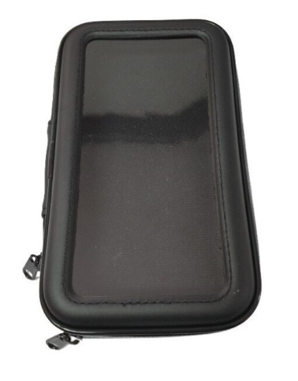 Suport husa telefon mobil pentru bicicleta si motocicleta, rezistent apa si socuri, touchscreen, 360 rotativ, negru ,6.3 inch