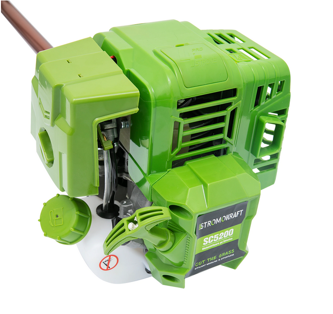 Motocoasa 4 timpi STROMO KRAFT SC 5200 Professional, 6CP, 4500W, 4 tipuri de taiere, ham dublu