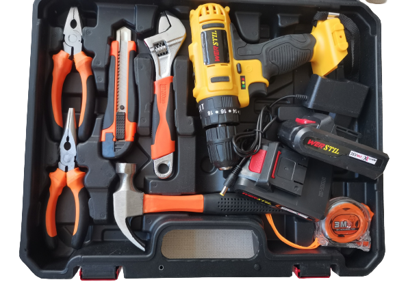 Trusa Bormasina 36V cu 2 acumulator si incarcator + 37 Accesorii