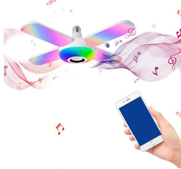 Lampă cu LED muzicală și iluminare ambientală - cu diferite culori și telecomandă / 48W