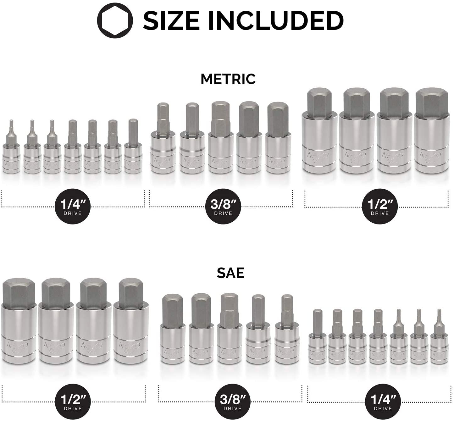 Trusa 32 PCS hex bit duritate superioara
