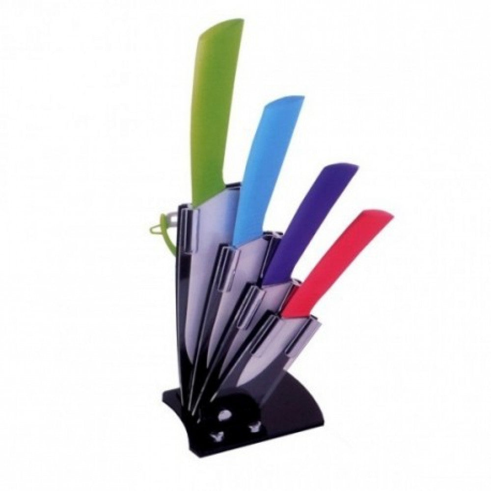 Set Cutite Ceramica Eco cu Suport Curatator Legume Fructe Chef