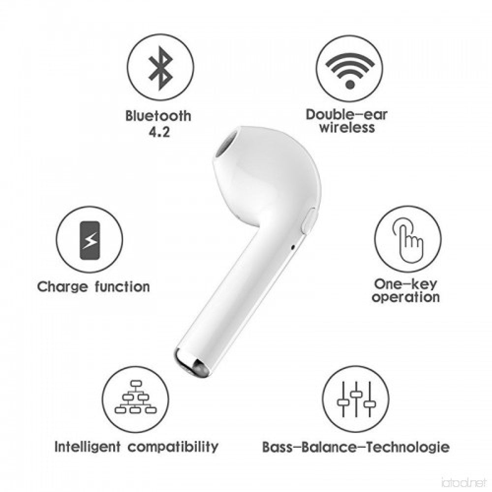 Casti wireless intra-auriculare i7S TWS