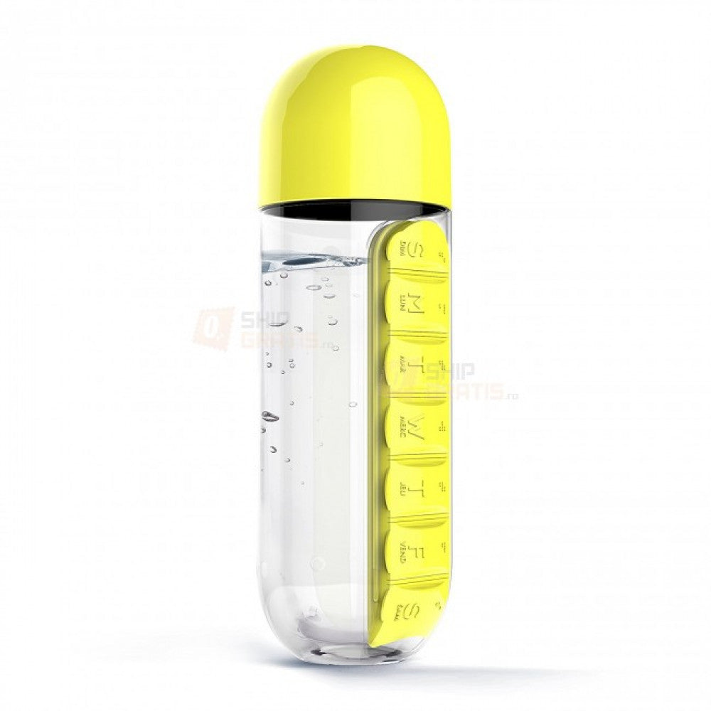 Sticla Apa Organizator Vitamine Medicamente Oferta Limitata
