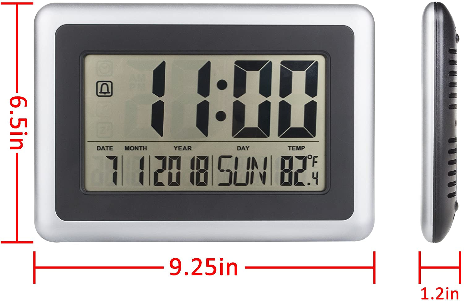 Ceas Digital LCD, 7 inch