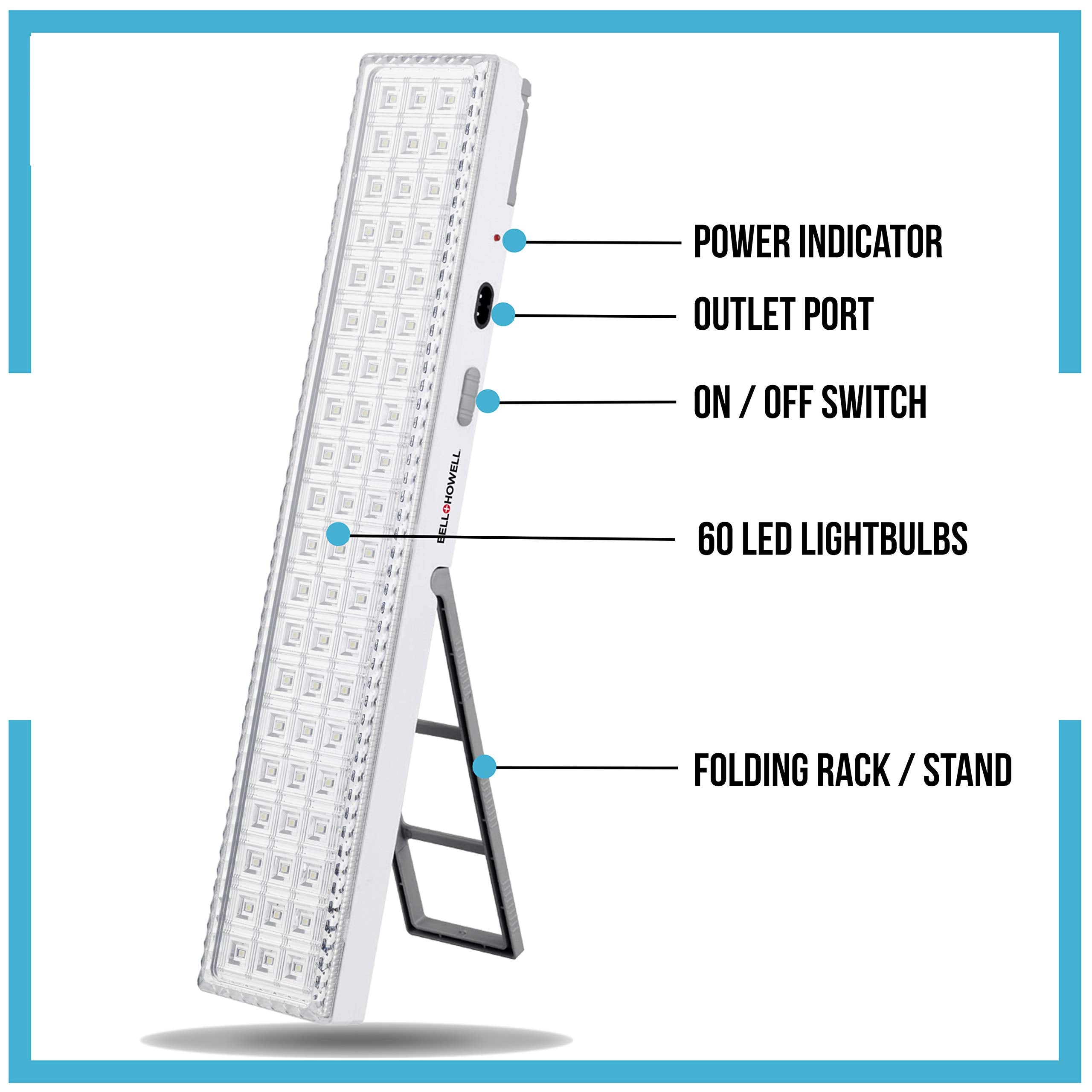 Lampa cu acumulator, 60 LED-uri, 720 Lumeni , 2 moduri de iluminare