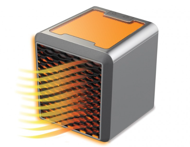 Mini aeroterma cu aer cald 1500 W si lumina ambientala