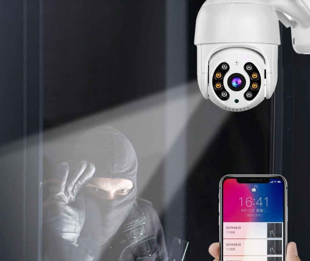 Set X2 Camere supraveghere RESIGILATE WIFI, interior / exterior, Rotativa, Cu Detectare Miscare 360