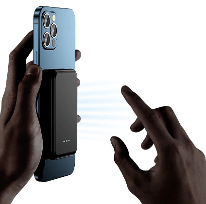 Baterie Externa, Incarcare Wireless, Universala, Suport MagSafe, Suport Quick Charging, 6000mAh