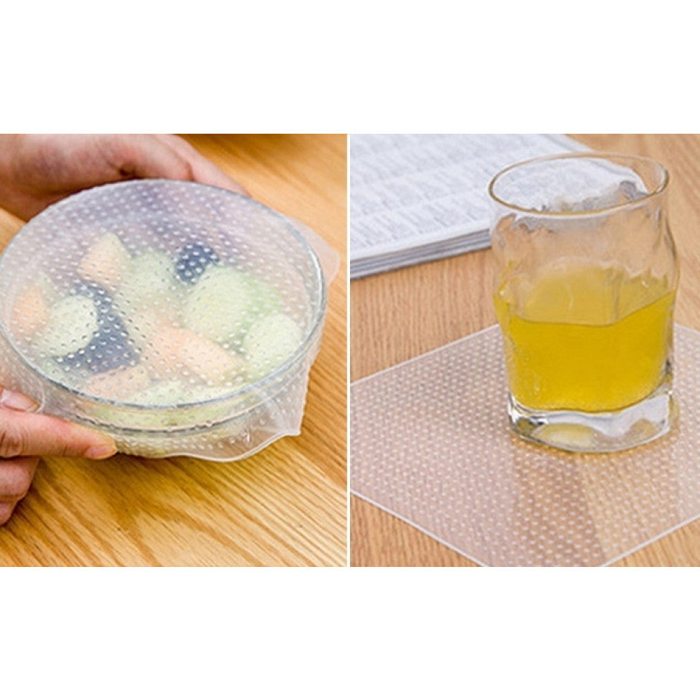 Set 4 folii refolosibile pentru alimente