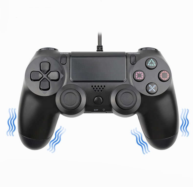 Controler cu fir PS4 Double-motor vibration