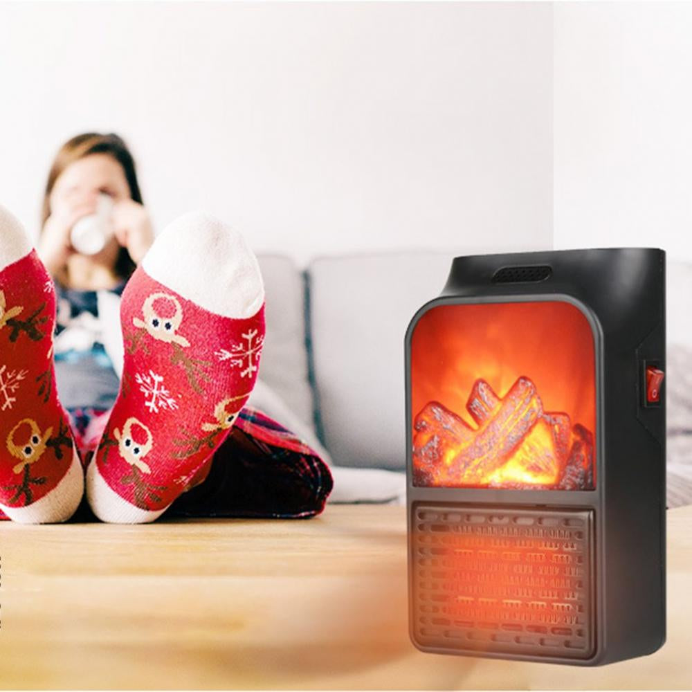 Aeroterma portabila cu telecomanda si Display Flame Heater Putere 900W