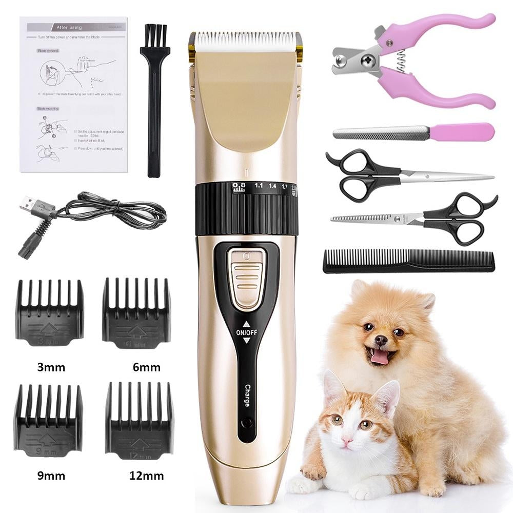Masina de tuns animale cu 10 accesorii
