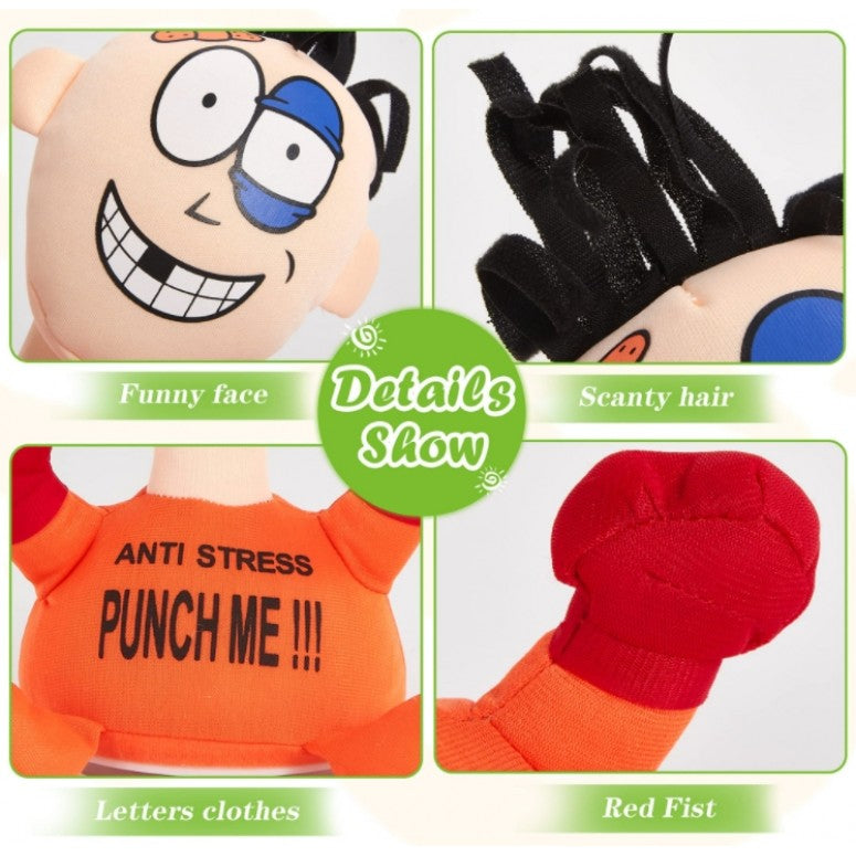 JUCARIE INTERACTIVA ANTISTRES, PUNCH ME - LOVESTE-MA , CU SISTEM DE PRINDERE VENTUZE, 25 CM