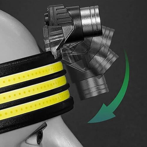 Lanterna de cap W694 3 Cob profesionala ajustabila cu Usb