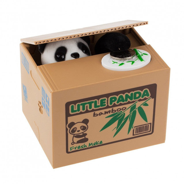 Pusculita interactiva pentru copii - model urs panda