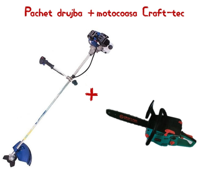 Pachet drujba + motocoasa Craft-tec