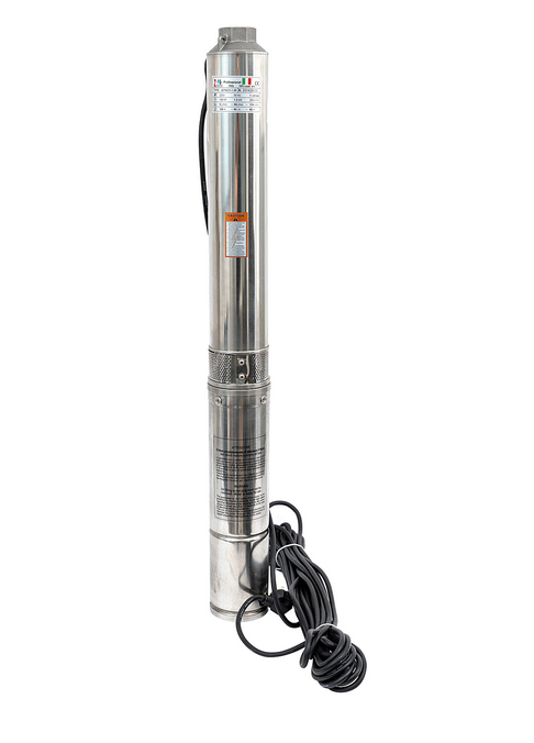 Pompa apa submersibila Zinith Italiy 4STM211, 1.3KW, 128m, 7m3/h, 1tol (25mm), multietajata cu turbine, professional,Bobinaj 100%Cupru
