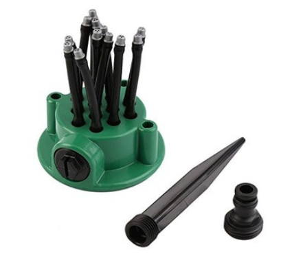 Pachet Promotional Aspersor Multifuntional, Furtunuri Flexibile, Tip Sprinkler, 360 grade + Furtun 60 Metri Expandabil