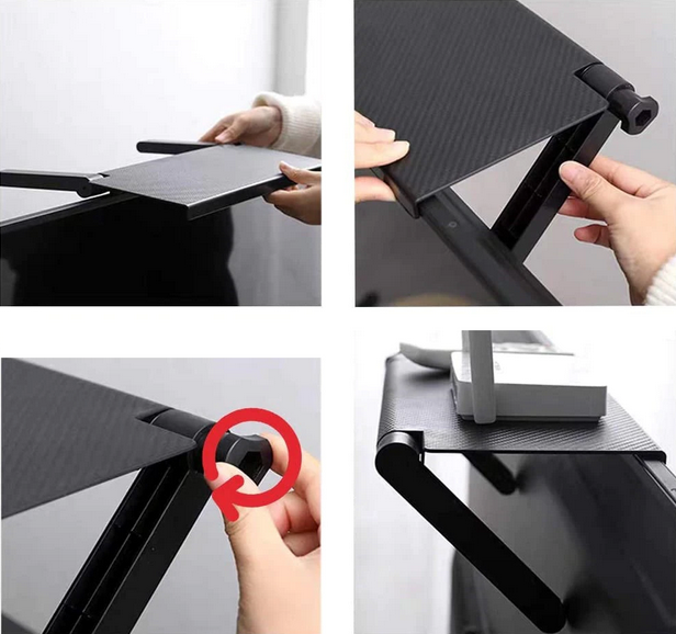 Raft reglabil pentru monitor,televizor sau functie de suport laptop + APARAT DONGLE HDMI, TRANSFORMA TELEFONUL IN TV