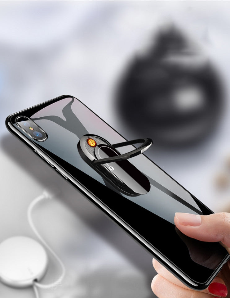 Bricheta electrica USB, anti-vant, suport magnetic de telefon