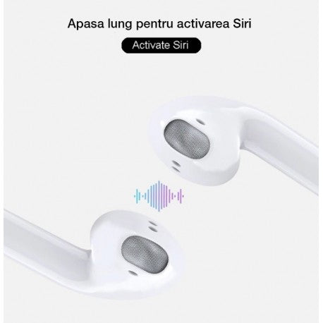 Casti i99 TWS, incarcare wireless QI, Afisaj digital, Waterproof IPx6,Bluetooth 5.0
