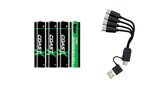 Set 4 Baterii reîncărcabile AAA ZITHION-X