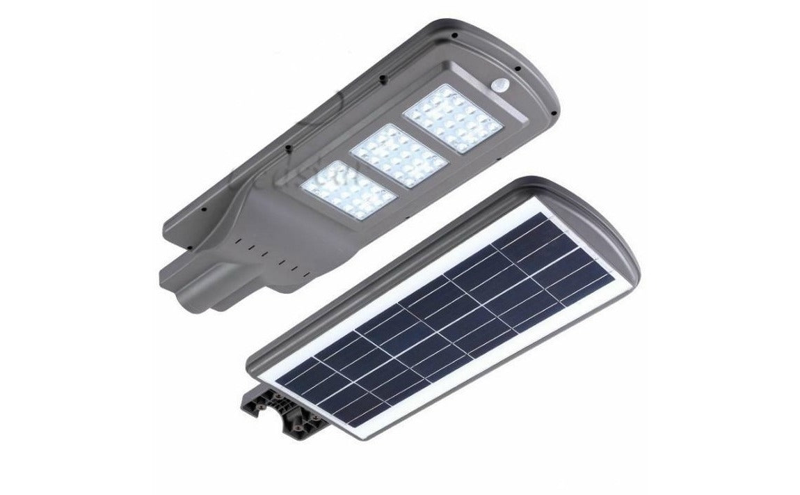 Proiector Stradal LED 60 W, Panou Solar, Senzor Miscare, Senzor Luminozitate