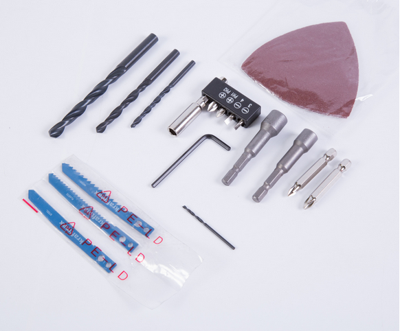 Bormasina multifunctionala 4 in 1 functie de gaurit, slefuit, insurubat si taiat, cu acumulator 18V