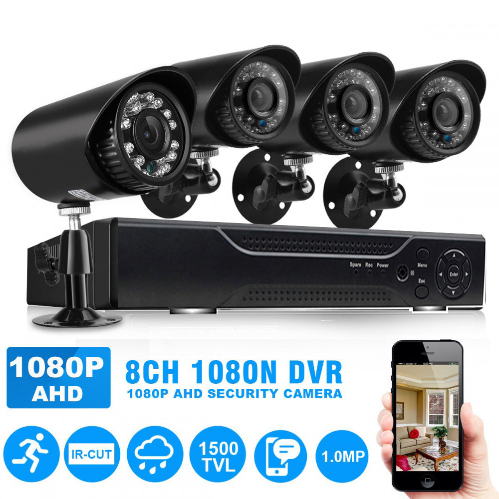 Kit CCTV DVR, Sistem Supraveghere, 4 Camere Interior/Exterior (PACHET CU HARD-DISK OPTIONAL)