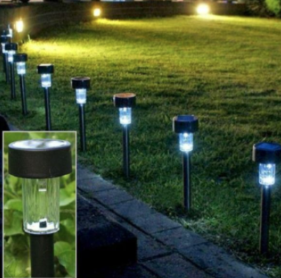 2 x Aspersor Multifuntional, Furtunuri Flexibile, Tip Sprinkler, 360 grade + Set 4 lampi solare de gradina