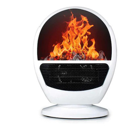 Aeroterma Electrica, Flame Heater, Tip Semineu Cu Simulare Flacari, 1500 W