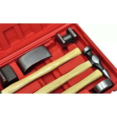 Set ciocane și nicovală de îndreptat caroserie auto, 7 piese