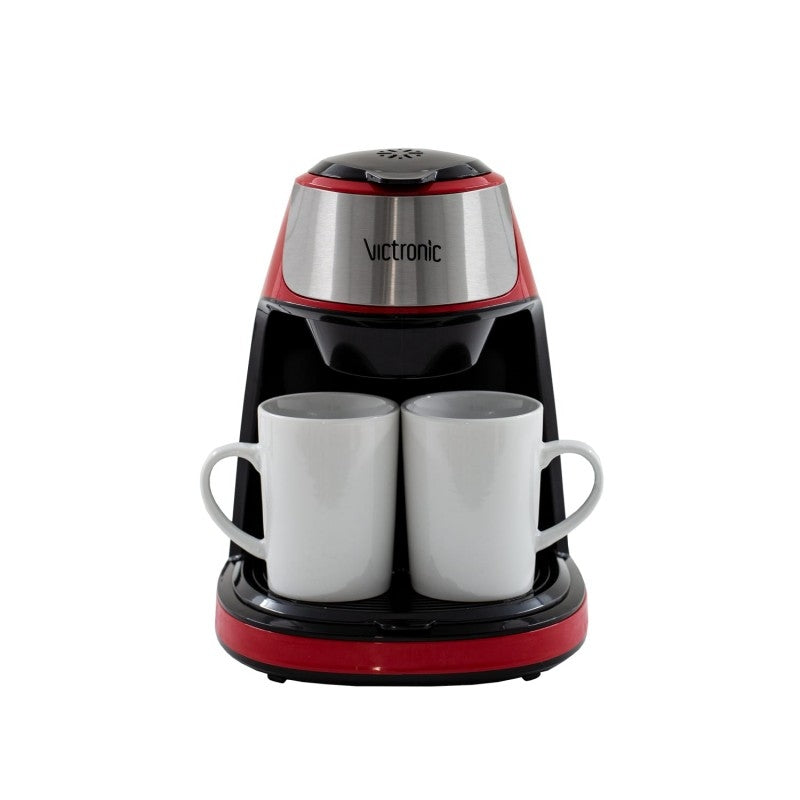 Filtru cafea cu doua cesti din ceramica , 2x125ml, 450W , Victronic VC3616