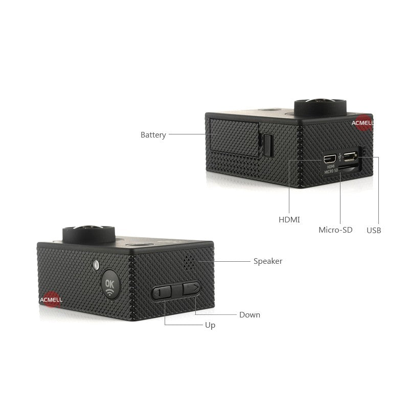 Camera Sport Ecran 2 Inch Subacvatica FullHD 1080P