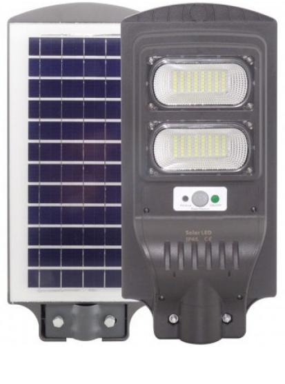 Proiector LED 60w cu panou solar senzor miscare lumina telecomanda 280 leduri + Lumini De Decorare 4M