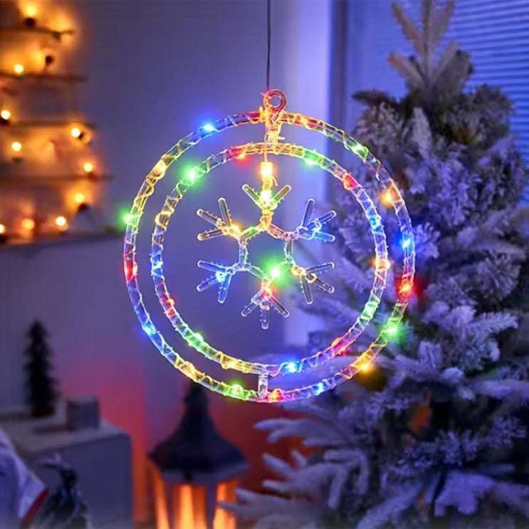 Ornament luminos 40 x 40 cm, fulg / stea