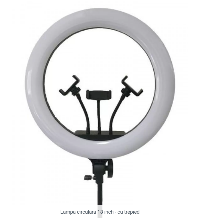 Lampa circulara 18 inch - cu trepied