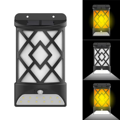 Set 2 Lampi Solare Flacara Gradina MX-F12 cu Senzor de Miscare
