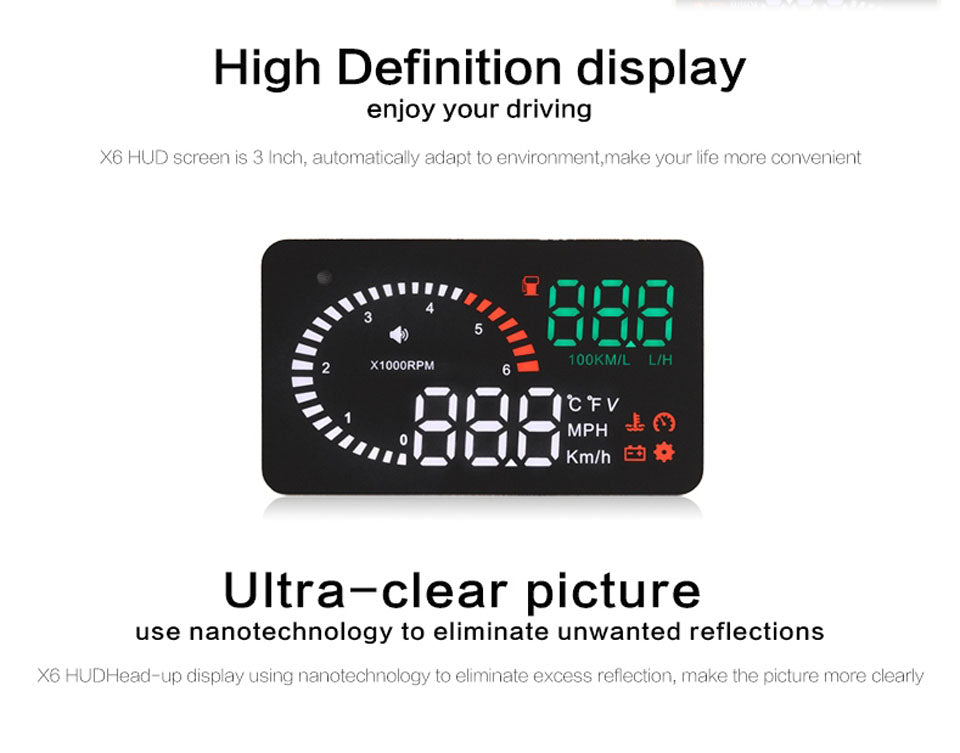 Head Up Display pentru parbriz D2000