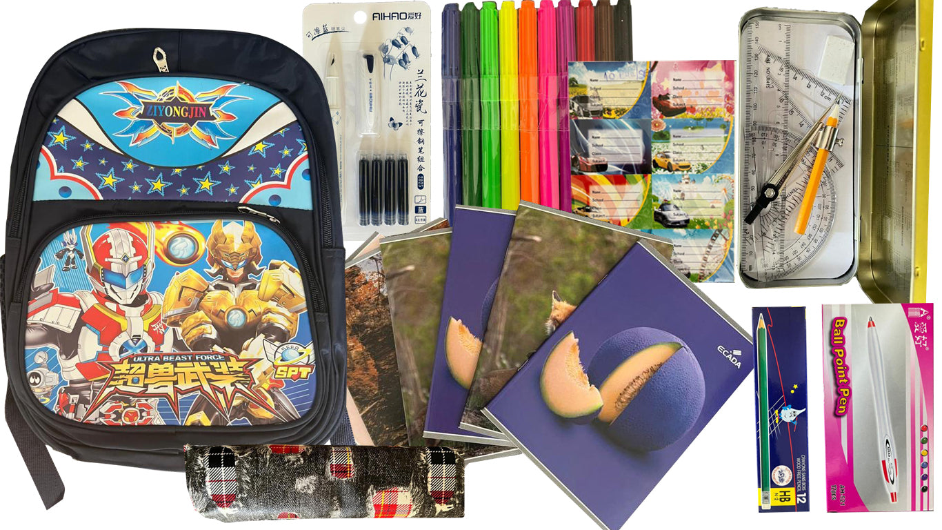 Super promotie, Ghiozdan cu toate rechizitele pentru baiat sau fata, 6-10 ani